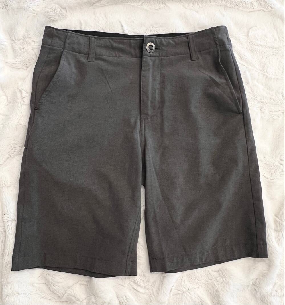VOLCOM Surf & Turf 4 Way Stretch Shorts Mens 28 Hybrid Performance Active Gray